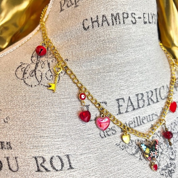 Charm necklace. Unique and one of a kind. Layering. 22” inches Perfect gift - Picture 10 of 15